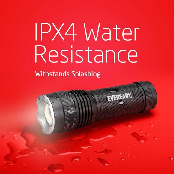 Eveready LED Flashlights (4-Pack) S300 PRO, IPX4 Water Resistant Tactical - Picture 3 of 12
